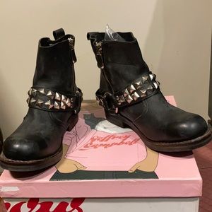 Jeffrey Campbell Harness Moto Boot RARE!!